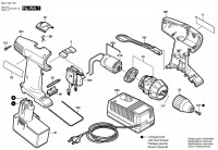 Bosch 0 601 949 723 Gsr 7,2 V Cordless Screw Driver 7.2 V / Eu Spare Parts